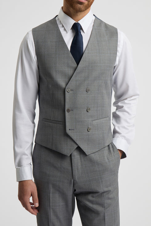 INDUS GREY SOFT CHECK SLIM WC